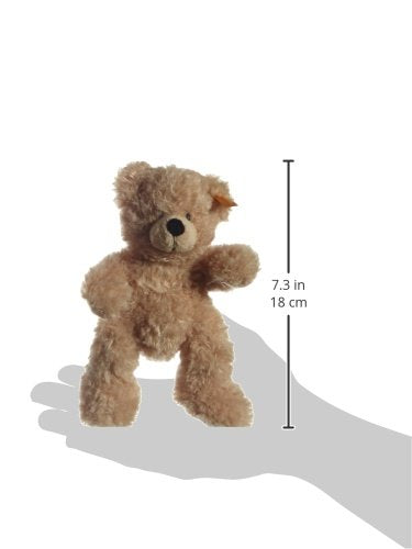 Steiff Teddybär Fynn beige 18 cm, Teddy-Bär zum Kuscheln und Spielen für Kinder, aus kuschelweichem Plüsch, Stofftier-Teddy