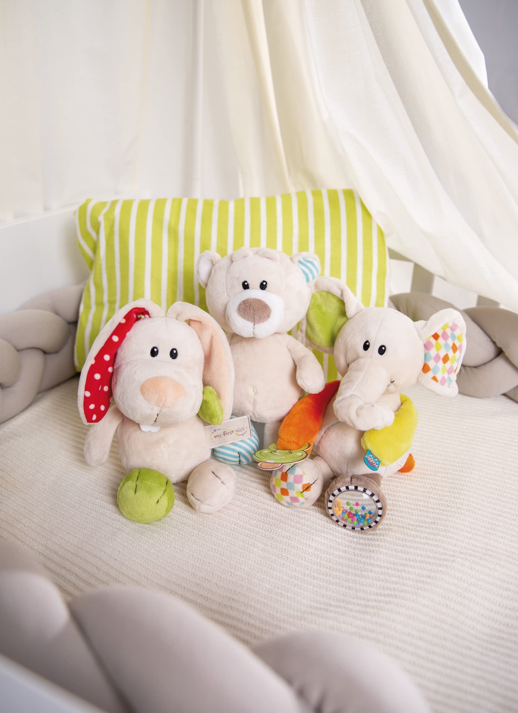 My First NICI Kuscheltier Bär Taps – Plüschtier Stofftier für Babys und Kleinkinder ab der Geburt