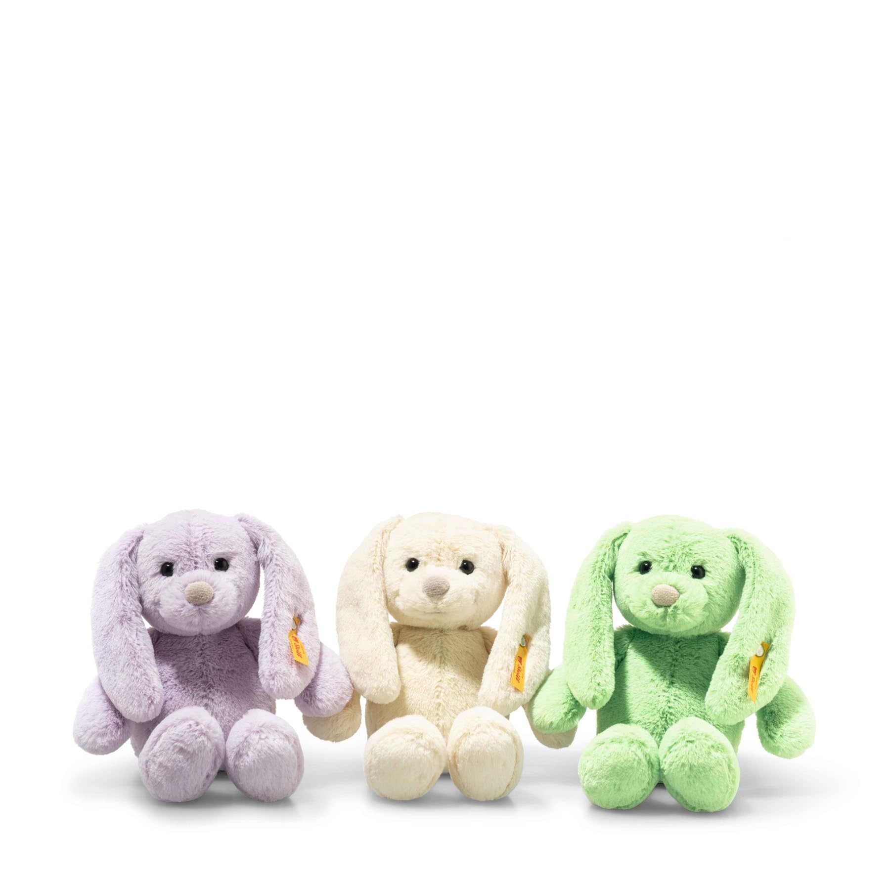 Steiff Tilda Hase 20cm grün, Plüschtier mit Schlappohren, Soft Cuddly Friends, Flauschiges Stofftier zum Kuscheln und Spielen