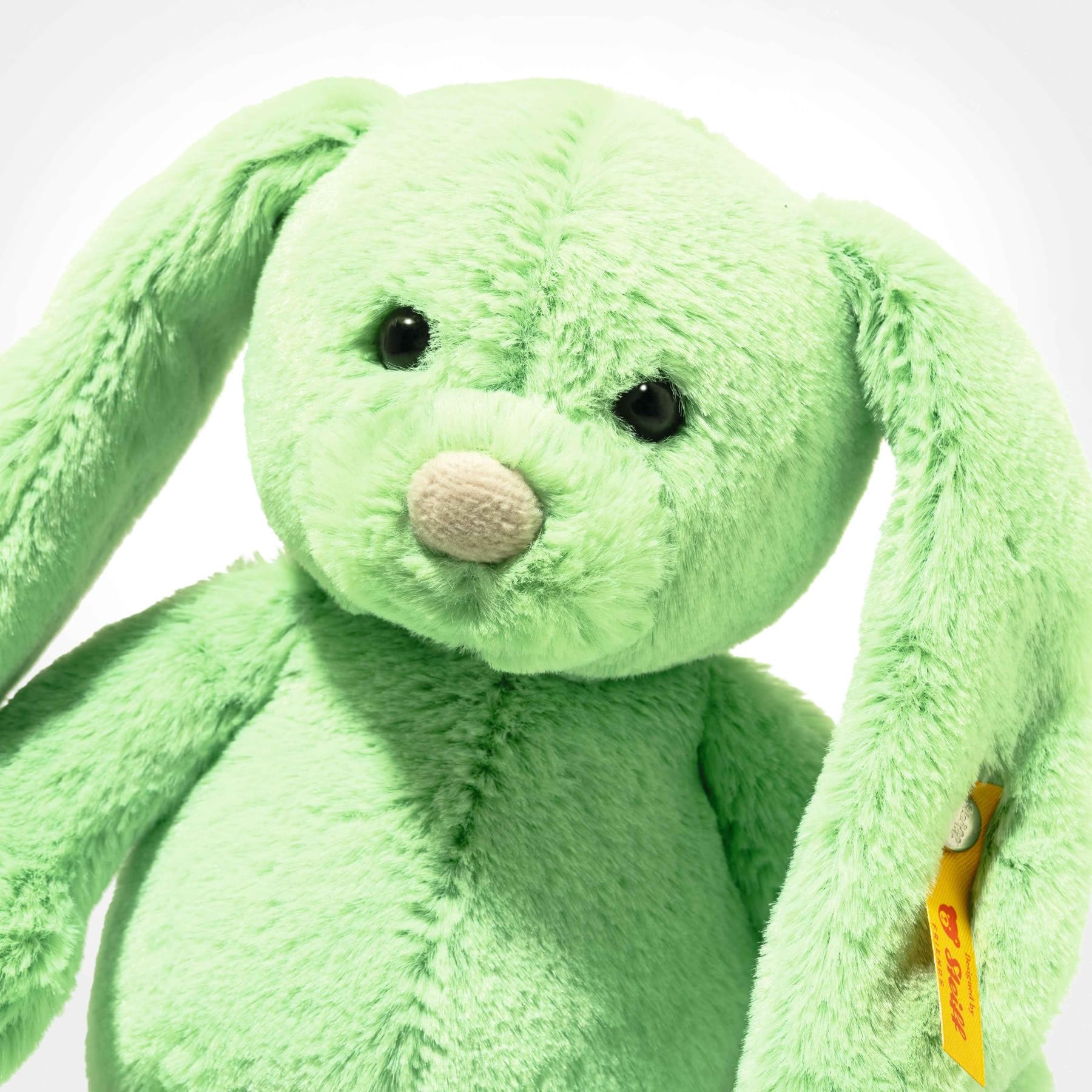 Steiff Tilda Hase 20cm grün, Plüschtier mit Schlappohren, Soft Cuddly Friends, Flauschiges Stofftier zum Kuscheln und Spielen